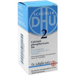 Eine Verpackung für homöopathische Calcium phosphoricum D6 Tabletten.